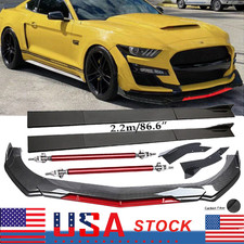 For Ford Mustang Gt Front Bumper Rear Lip Spoiler Splitters Body Kit