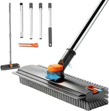 Long Handle Floor Scrub Brush and Squeegee fo...