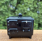 Vintage Dollhouse Miniature Vintage Style Wood Stove 1985 Imperfect paint — photo 2
