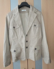 Damen Blazer-Jacke / Safari-Jacke in Beige Comma Damenjacke Gr. 38 in Beige