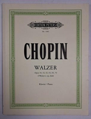 Noten: Frederic Chopin - Walzer, Klavier/Piano, 1976, Edition Peters Nr. 1901