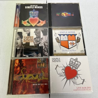Simple Minds 6 CD Lot! Real Life, Sparkle In The Rain, Good News, Live