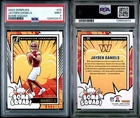 2024 DONRUSS BOMB SQUAD JAYDEN DANIELS RC # 28 PSA 9 MINT COMMANDERS