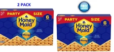 2 Pack HONEY MAID Graham Crackers Party Size 28.8 oz Each Lunch Snack Box