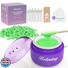 Nose Wax Kit Men, Mini Wax Warmer for Facial Hair Removal, Ear Eyebrow Waxing...