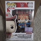WWE Kurt Angle Funko Pop Signed/Inscribed #205 1200 Pieces Fanatics Exclusive