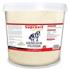 Supravit Kieselgur f&uuml;r Pferde, 2 kg Kieselerde als wertvolle Siliziumquelle