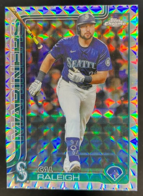 #ad #ad 2025 Topps Chrome Update Cal Raleigh Geometric Refractor SP Mariners #USC45 $2.99
