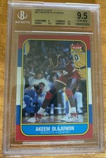 1986-87 Fleer HAKEEM (Akeem) OLAJUWON RC #82 BGS 9.5 Gem Mint