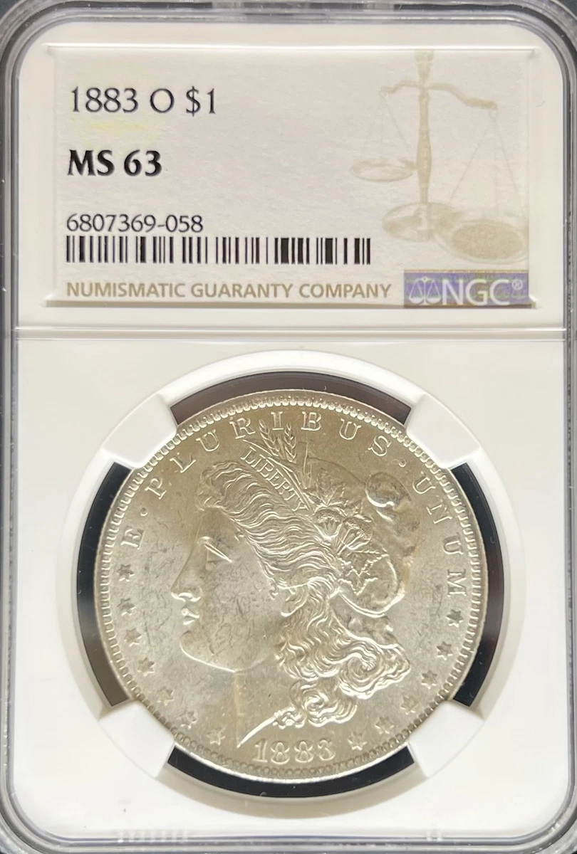 1883年 MORGAN SILVER DOLLAR アメリカPCGS MS63 【公式通販】