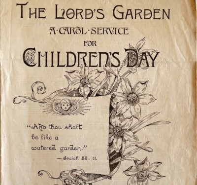 Lord's Garden Victorian 1892 Children's Day Carol Service Music Booklet DWAA19