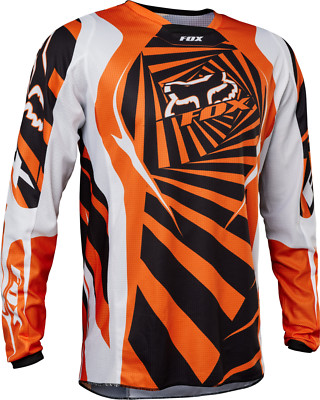 デッドストック FOX 180 マルチロゴプリント モトクロス Jersey L Fox Racing 180 Race Spec Mens MX Offroad Jersey Pale Yellow
