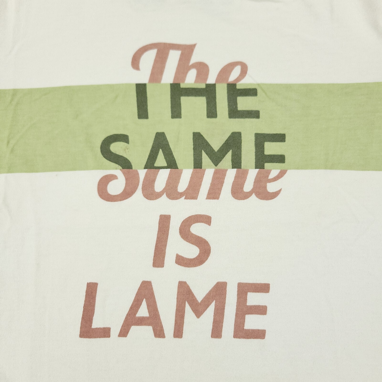 ALTRA Uniqlo X I Am Other Camicia Uomo XS Off White La stessa è zoppa grafica manica corta