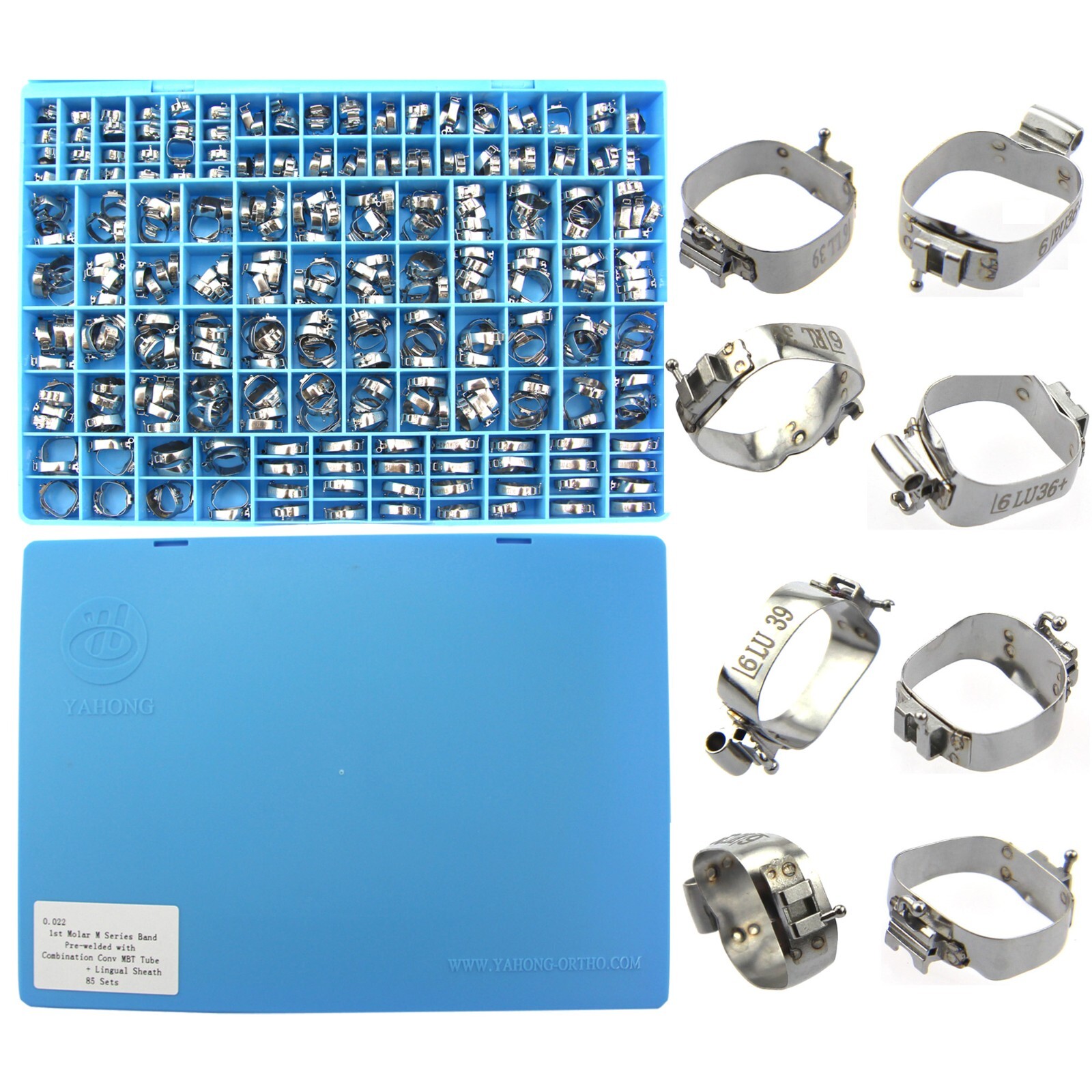 3M Type 85Sets Dental Orthodontic Molar Band Double Lingual Sheath MBT