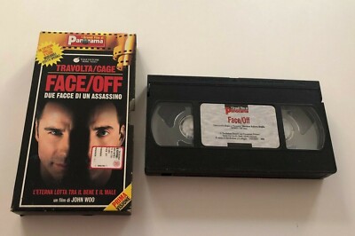 VHS Film Face/Off zweiseitig des Killers mit Travolta Cage