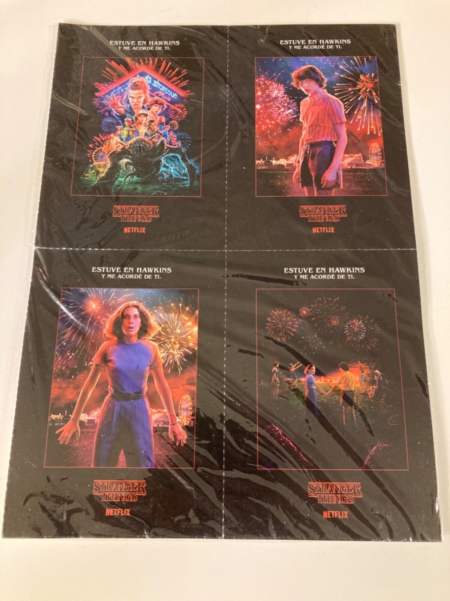 Stranger Things Season 3 Postcard Set of 4 (In Spanish) Netflix