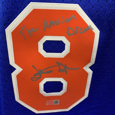 Latrell Sprewell Knicks Signed Mitchell & Ness Jersey Inscribed