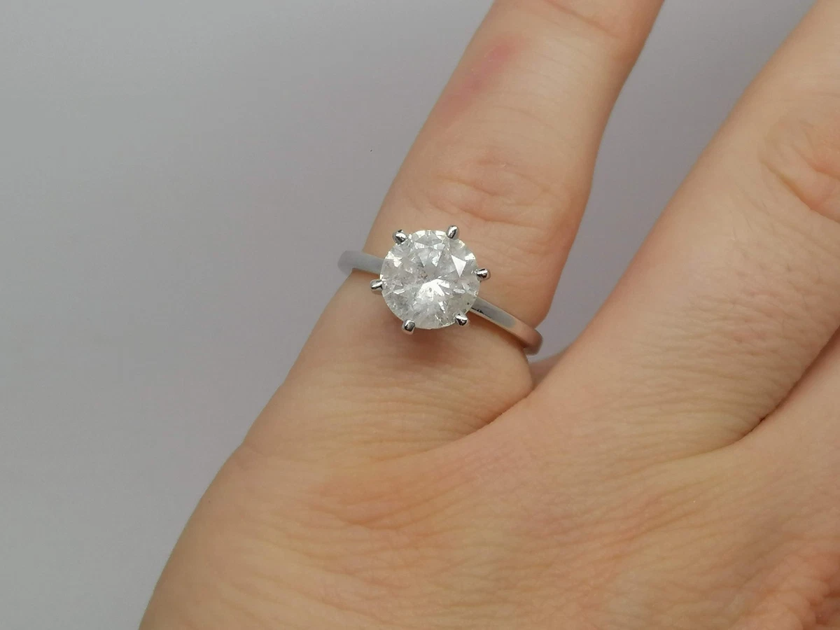 Diamond solitaire rings ebay sale