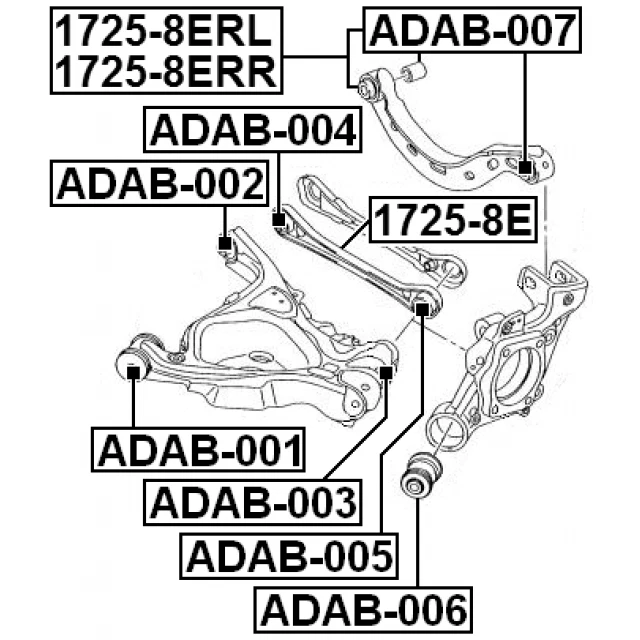 For Rear Left Upper Suspension Track Control Arm Audi A4 S4 B6 B7 Seat EXEO - Image 2 of 3