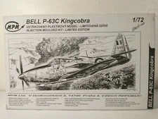 MPM Bell P-63C Kingcobra 1:72 Model Kit 72076 ~ Open Box ~ Sealed Parts Bag