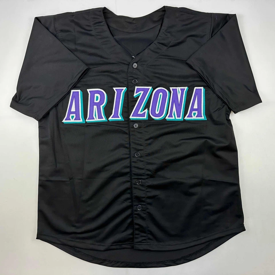 Autographed/Signed Luis Gonzalez Arizona Black Baseball Jersey JSA COA - Image 4 of 4
