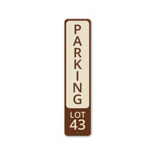 Parking Lot Marker Metal Sign