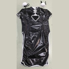 Black and white maid tights