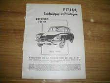 Revue technique Citroen ID