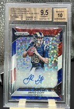 2016 Jared Goff Prizm Red White Blue AUTO RC  SSP RARE ! # /11 total 🔥🔥🔥