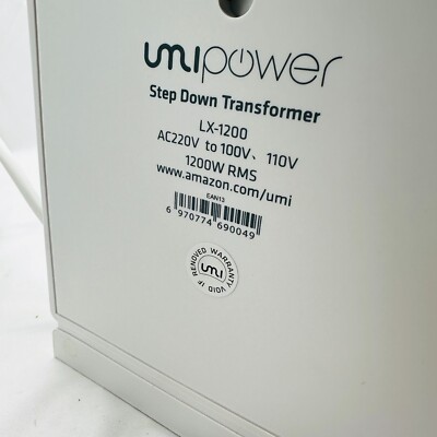 UMI LX-1200 Step UP/D 110 Volts to 220 Volts Converter 1200W