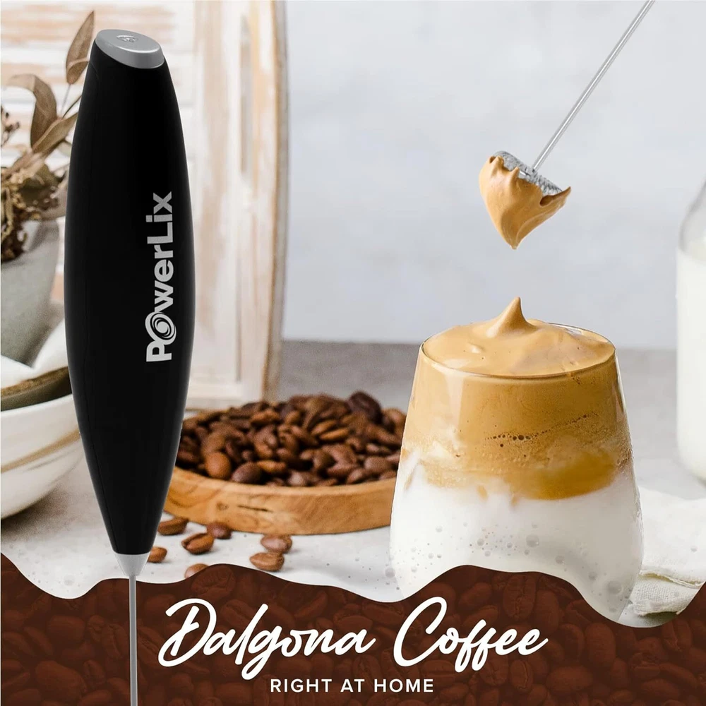 Milk Frother 19000 RPM Battery Operated Foam Maker Frother Wand for Coffee Latte