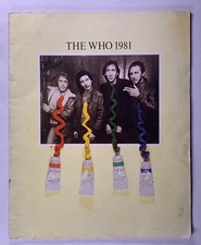 The Who Roger Daltrey Pete Townsend Programme Faces Dance Tour 1981
