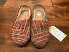 TOMS Multicolor Striped Knit Classic Flats W/ Faux Shearling Lining, Size 7 (US) — photo 1