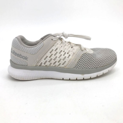 Reebok Womens PT Prime Runner Running Shoes White Gray CN2031 Lace