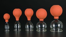 5er Schr&ouml;pfset 20-60mm m. Ball,Schr&ouml;pfglas,Schr&ouml;pfgl&auml;ser Original Lauschaer Glas