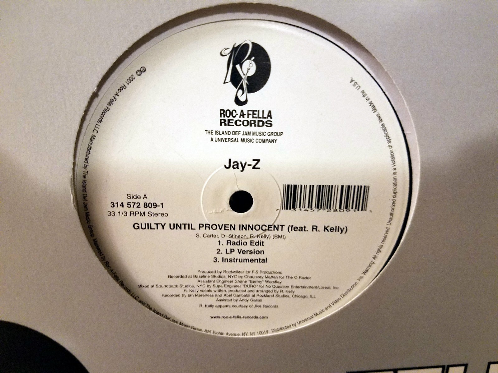 Jay Z Guilty Until Proven Innocent 1 900 Hustler 12 Vinyl Single Used Nm Ebay