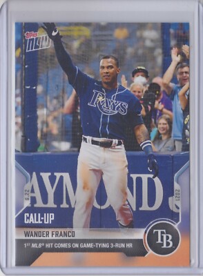 Wander Franco - 2021 Topps Now #400 - 6/22/2021 Call-Up - Tampa Bay Rays