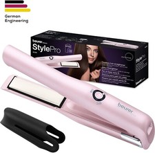 Beurer HS20 Cordless USB Rechargeable Hair Straightener Travel 3-Temperature