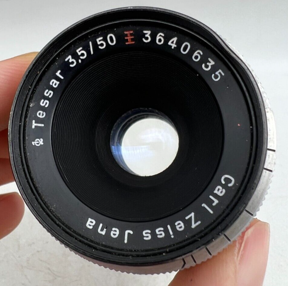 Carl Zeiss Jena Tessar 50mm f3.5 Red T Praktica M42 Screw Carl Zeiss Jena Tessar 50mm f3.5 Red T Praktica M42 Screw