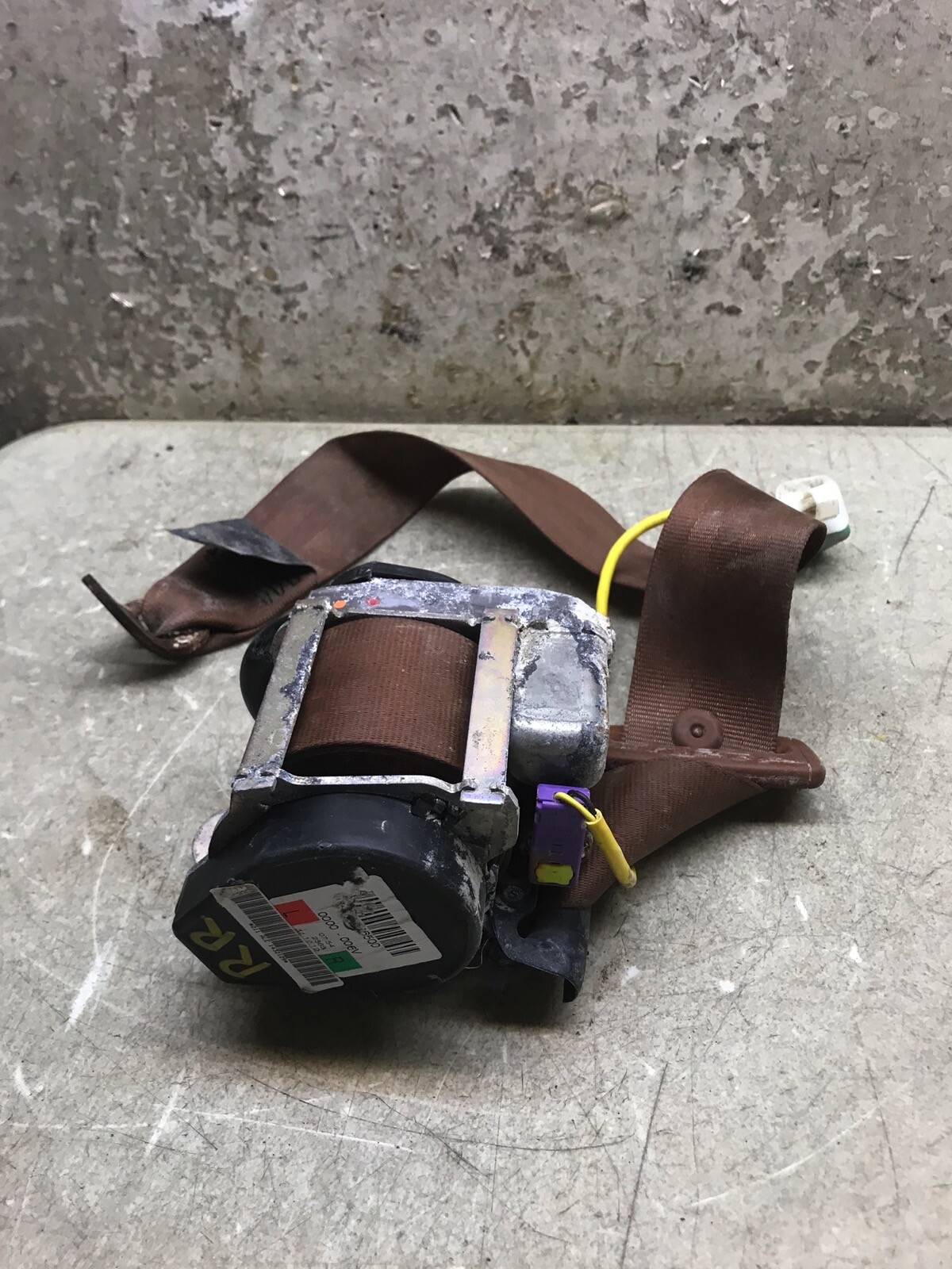 13 14 15 Bentley GT GTC Right Passenger RH Rear Seat Belt Retractor