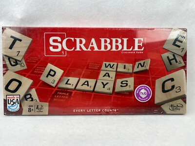 Scrabble Crossword Board Game Classic Family Table Game Sealed New Hasbro 2013
