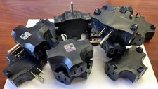 Black Triple Tap 3 Way Adapter Tri-Tap Tri Tap Cube Tap Cube-Tap 300V 15A (10PK)