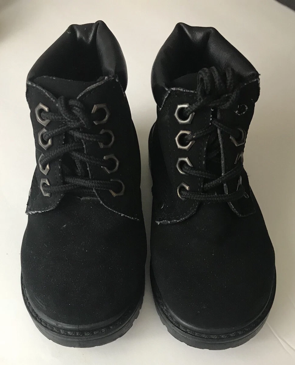 Girls black boots size 9 top