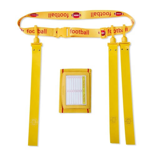 Flag Football Belt And Football Play Wristbands, Flag Football Belts