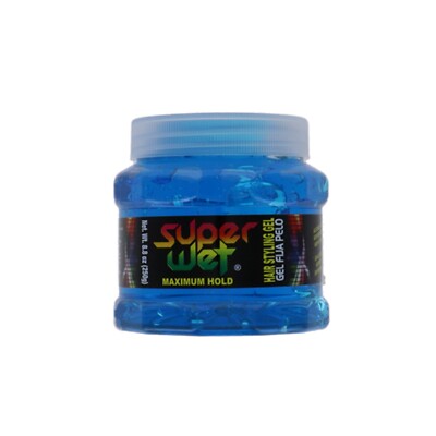 Super Wet Hair Styling Gel Blue - Maximum Hold 8.8 oz