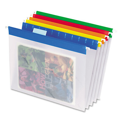 Pendaflex Poly Hanging File Folders 1/5 Tab Letter Assorted Colors 25/Box 55708