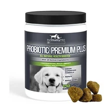 Probiotics for Dogs with Natural Digestive Enzymes ● 4 Bill CFUs/2 Soft Ch