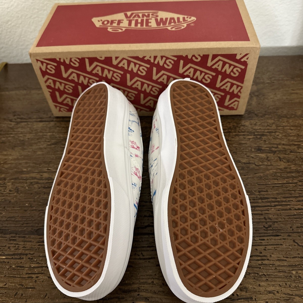 Madewell x Vans®  Lace-Up Sneakers Tie-Dye Size 8.5 Men’s White VANS (GS) Old Skool J VN0A5EE6ABO - Shiekh main image 3