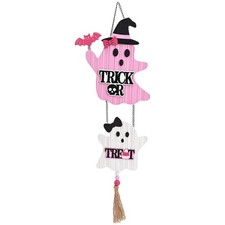 Valery Madelyn Pink Halloween Decor, Cute Door Wreath Medium,