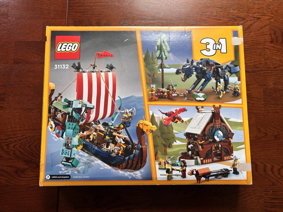 LEGO Creator 31132 Viking Ship and the Midgard Serpent, photo 2 of 2